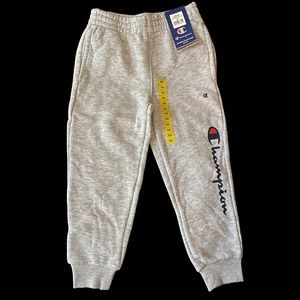 Oxford Heather Grey Champion Script Fleece Jogger Sweatpants